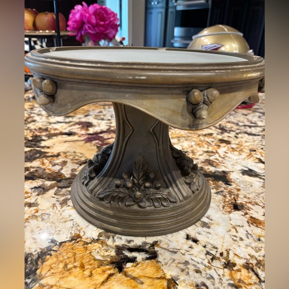 Southern Living At Home RETIRED “JACKSON” Rustic Pedestal Decor Cake Stand - Picture 2 of 5